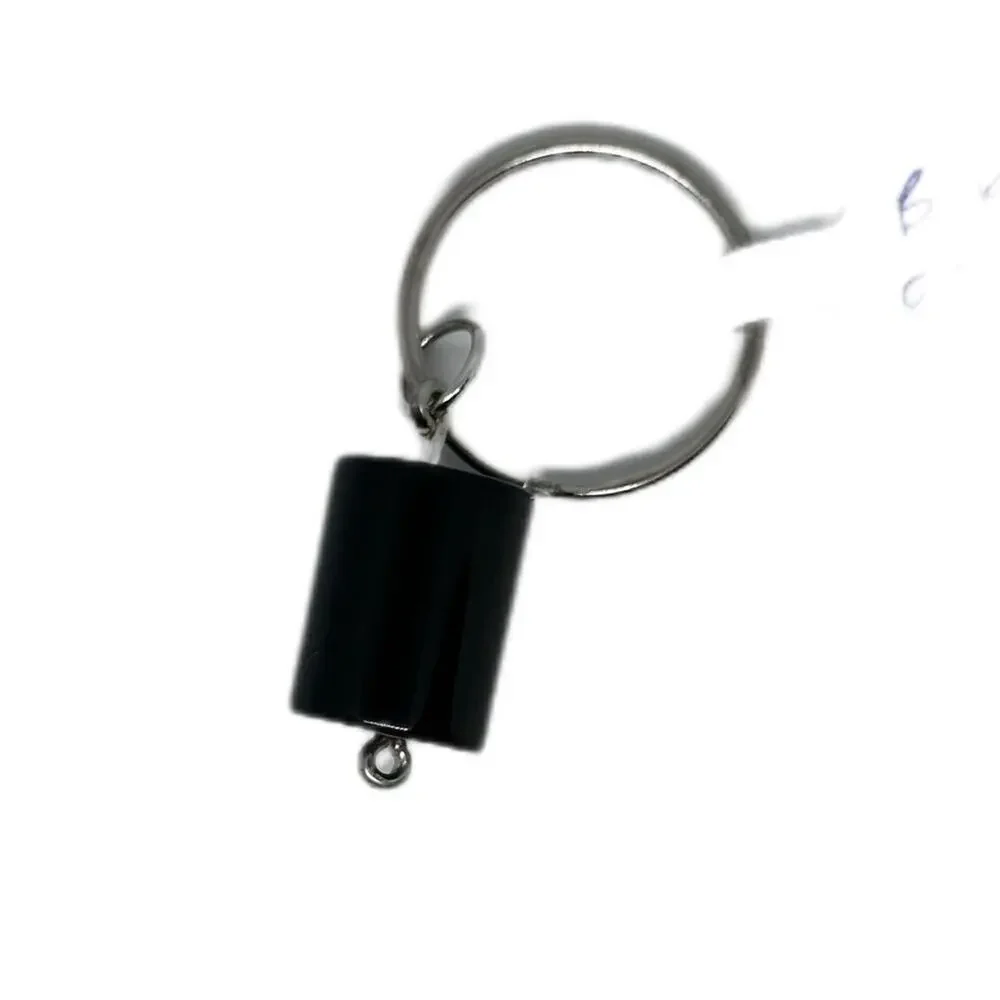 Black Onyx keychain handmade